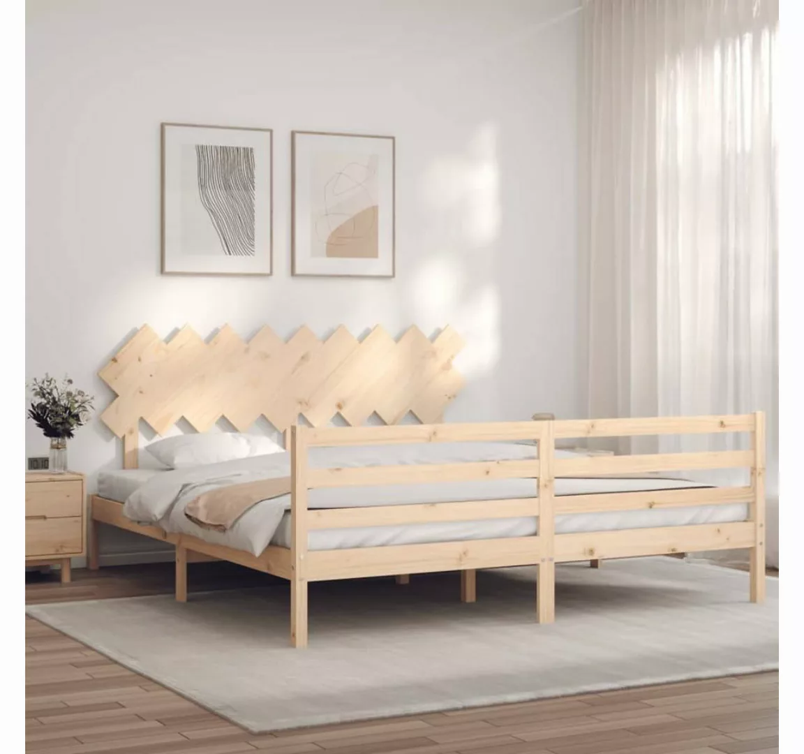 furnicato Bett Massivholzbett mit Kopfteil günstig online kaufen