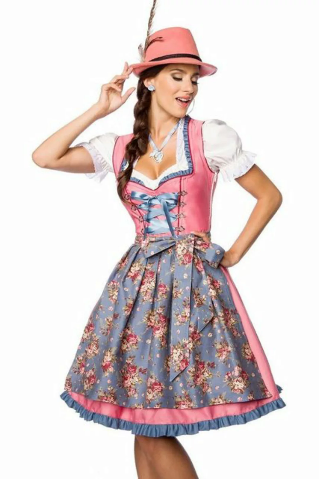 Dirndline Dirndl Verträumtes Dirndl mit Denim, 2-teiliges Set (Dirndl + Sch günstig online kaufen