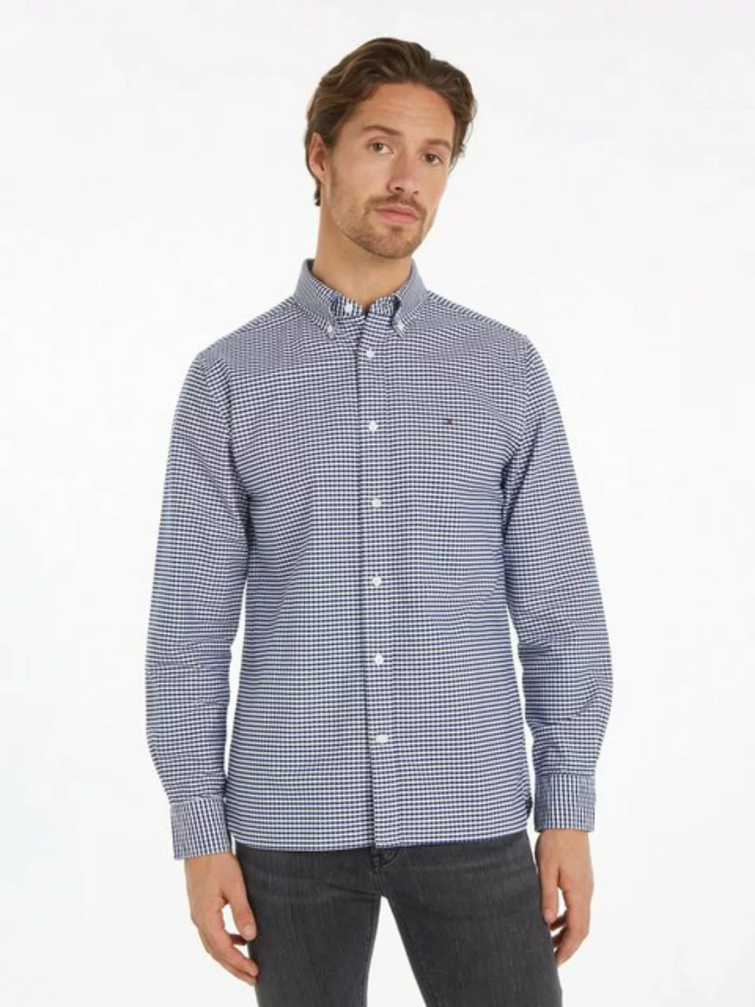 Tommy Hilfiger Langarmhemd HERITAGE OXFORD GINGHAM RF SHIRT mit modischem K günstig online kaufen