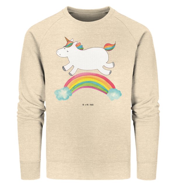 Mr. & Mrs. Panda Longpullover Größe S Einhorn Regenbogen - Natural Raw - Ge günstig online kaufen