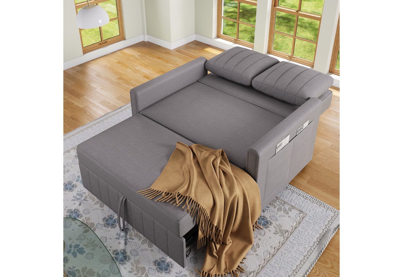 MODFU Schlafsofa Multifunktionales Sofabett mit verstellbarer Rückenlehne, günstig online kaufen