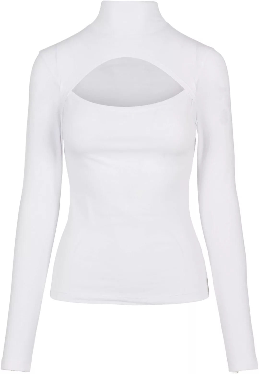 URBAN CLASSICS Langarmshirt "Urban Classics Damen Ladies Cut-Out Turtleneck günstig online kaufen