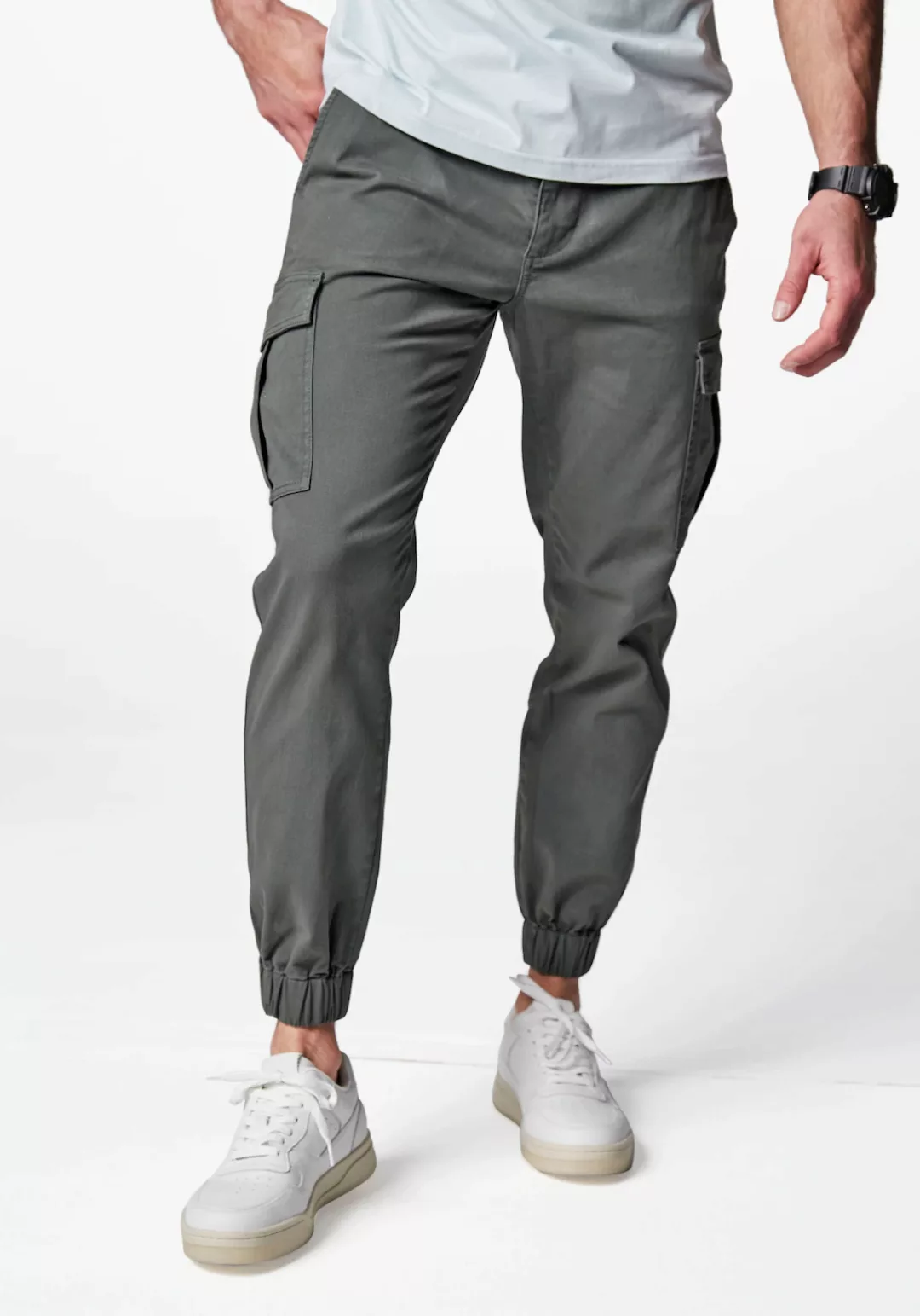 AUTHENTIC LE JOGGER Cargohose, mit normaler Bundhöhe aus elastischer Baumwo günstig online kaufen