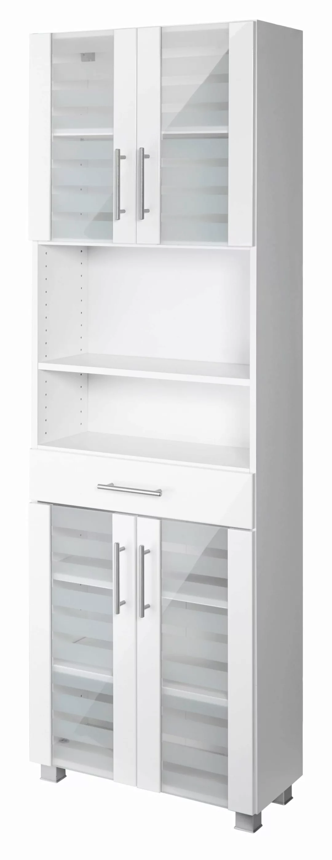 welltime Seitenschrank "Jaca", Breite 60 cm, mit MDF Hochglanz-Fronten günstig online kaufen