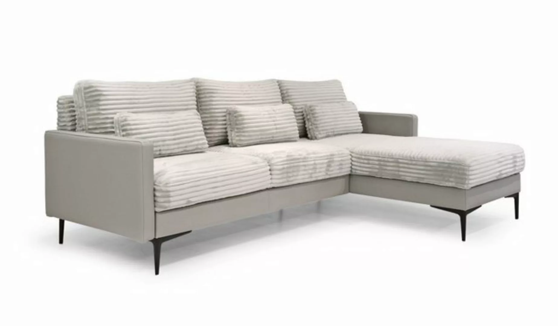 Hygger Möbelhaus Ecksofa Magic Couch L-form L Sofa 244 cm, Schlafsofa Beige günstig online kaufen