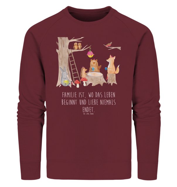 Mr. & Mrs. Panda Longpullover Größe XXL Waldtiere Picknick - Burgundy - Ges günstig online kaufen