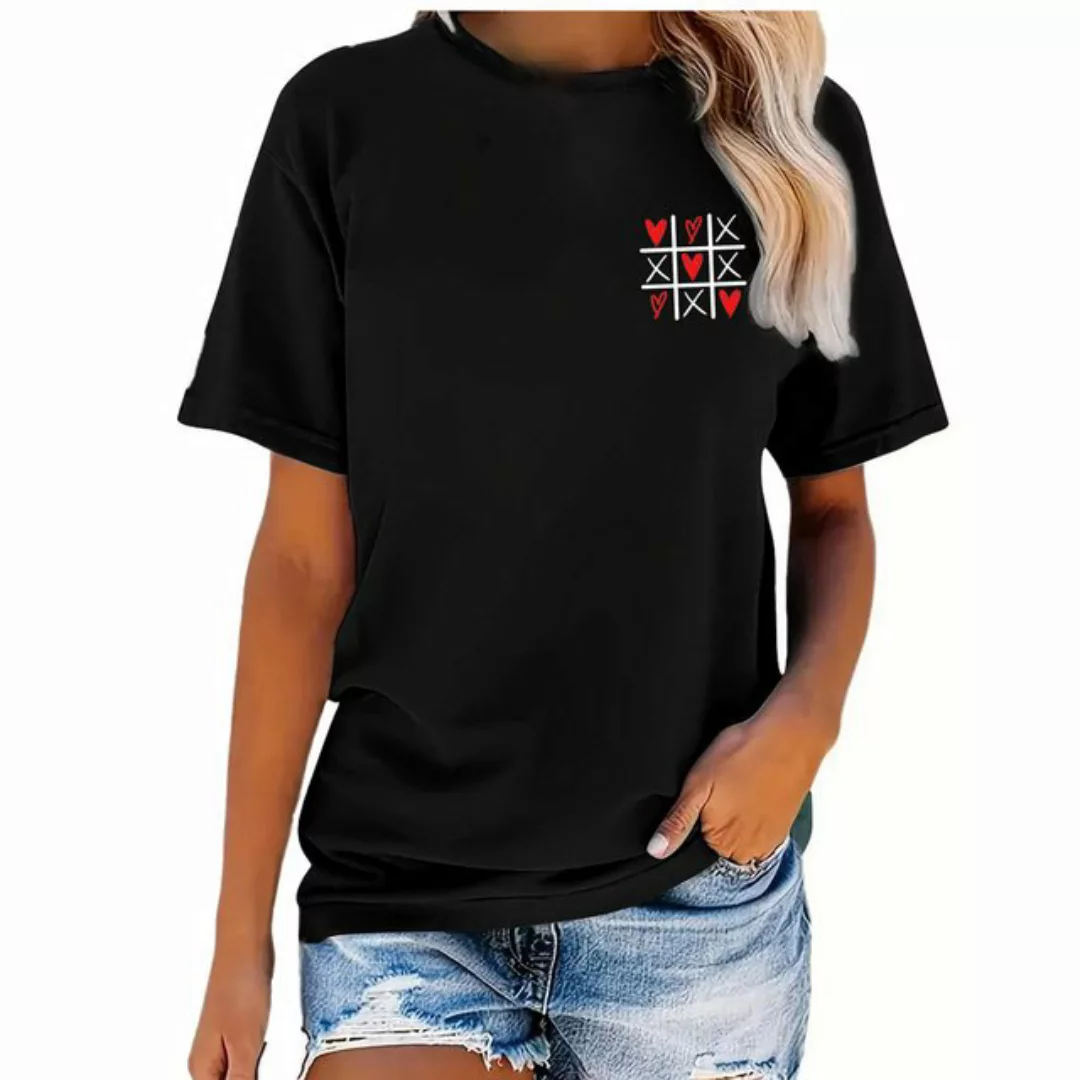 Banco T-Shirt Damen Tic Tac Toe Sommer Unifarben Unifarben günstig online kaufen