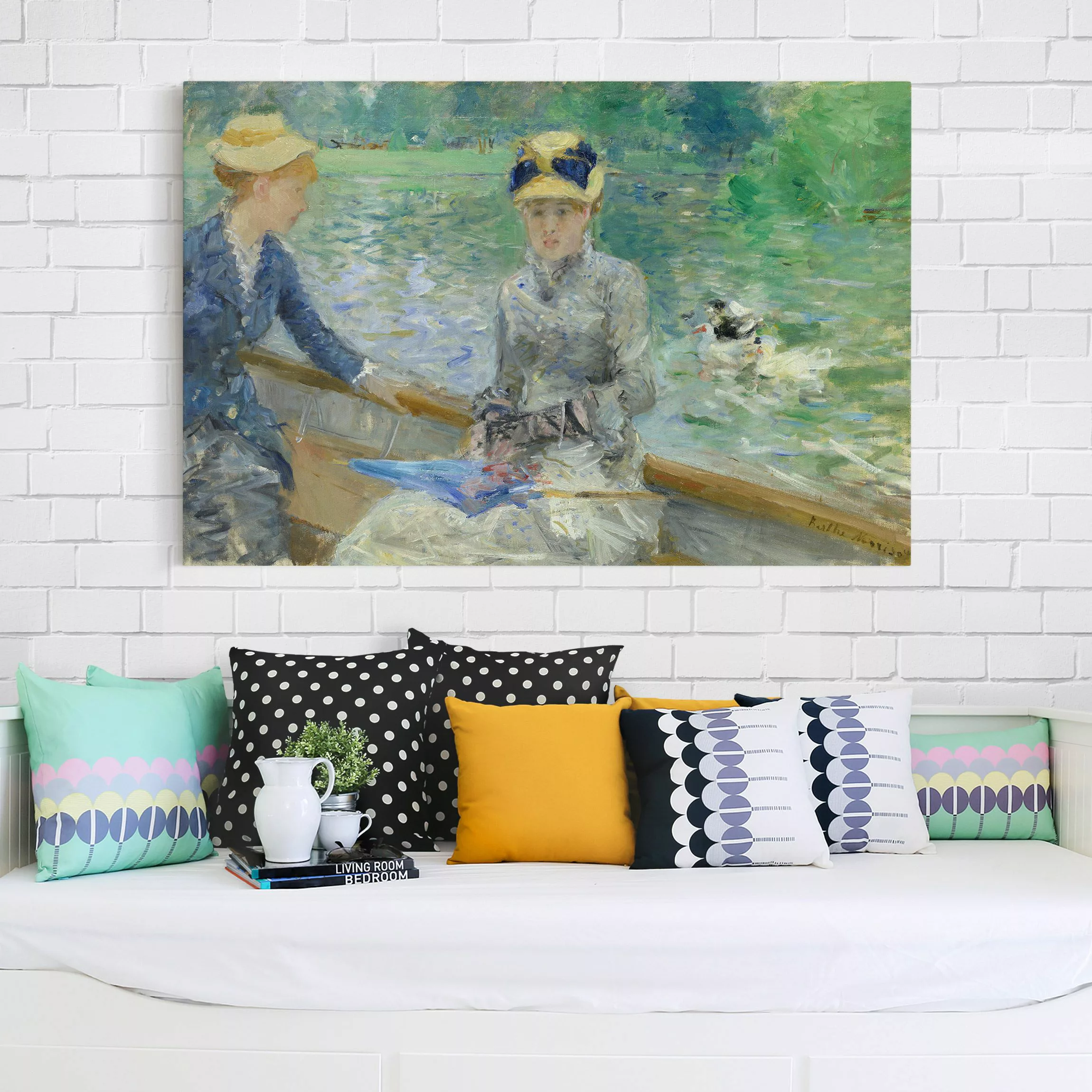 Leinwandbild Kunstdruck - Querformat Berthe Morisot - Sommertag günstig online kaufen