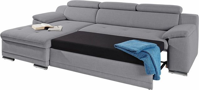 sit&more Ecksofa "Andiamo L-Form", wahlweise mit Bettfunktion, inklusive Ko günstig online kaufen