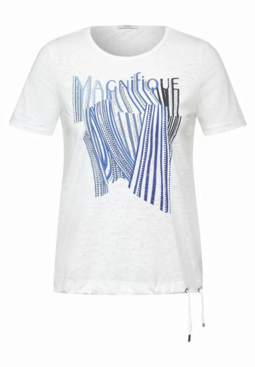 Cecil T-Shirt Cecil / Da.Shirt, Polo / Burnout With FP T-shirt günstig online kaufen