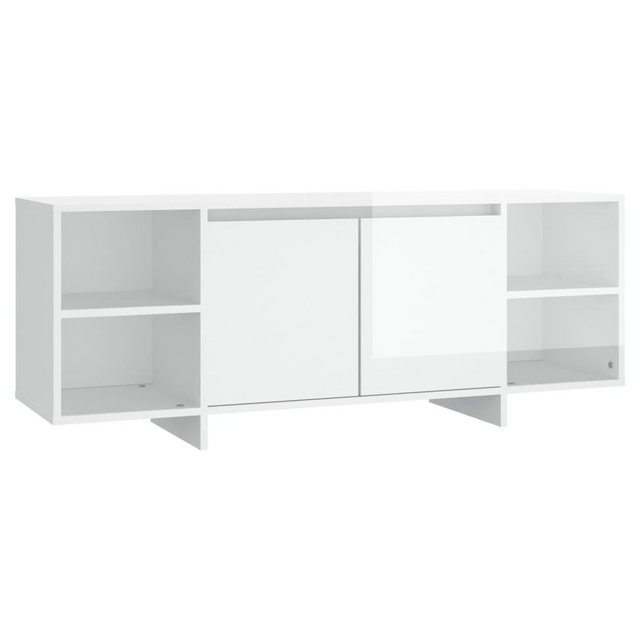 furnicato TV-Schrank Hochglanz-Weiß 130x35x50 cm Holzwerkstoff (1-St) günstig online kaufen