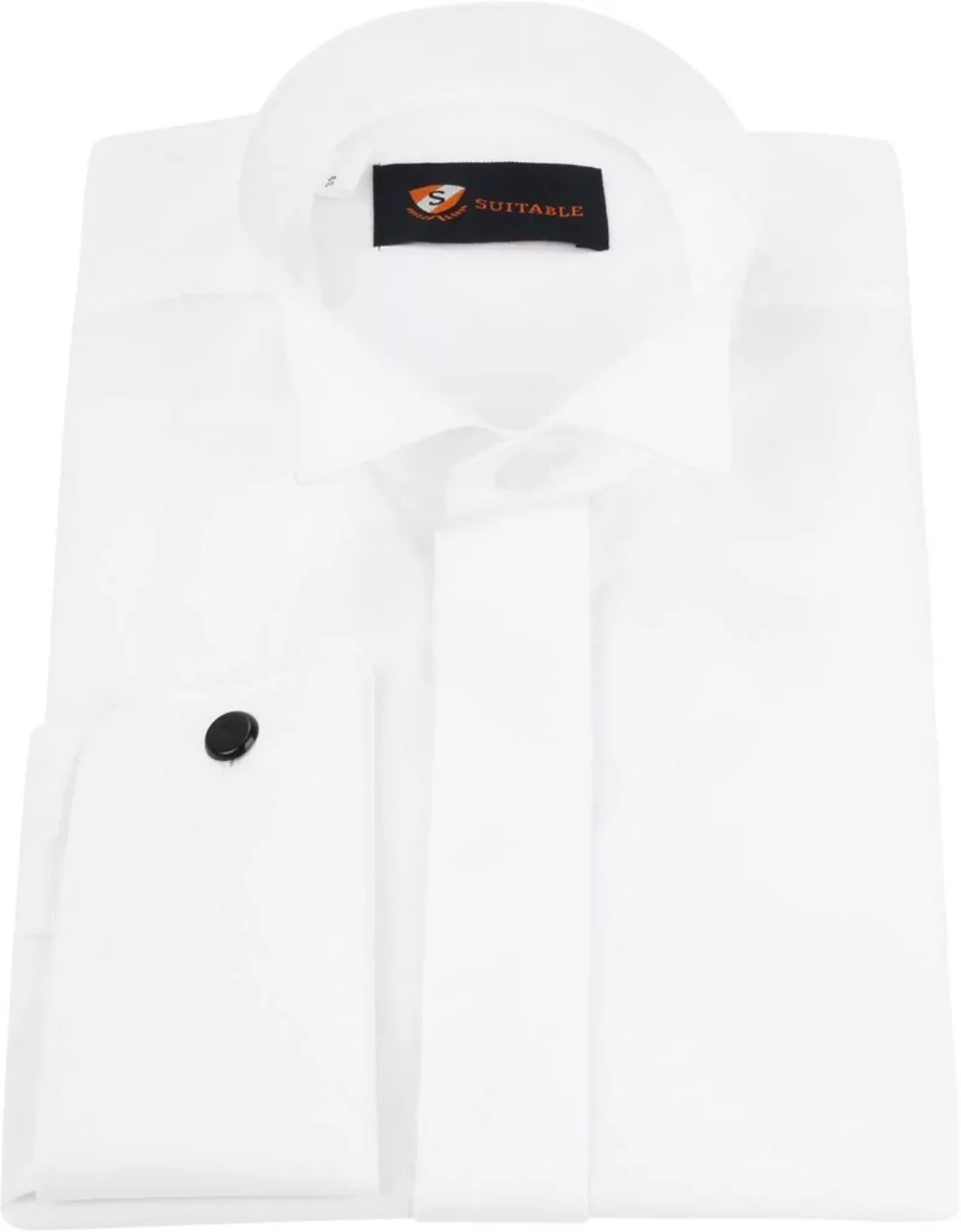 Suitable Hemd Weiß Plissiert - Größe 40 günstig online kaufen