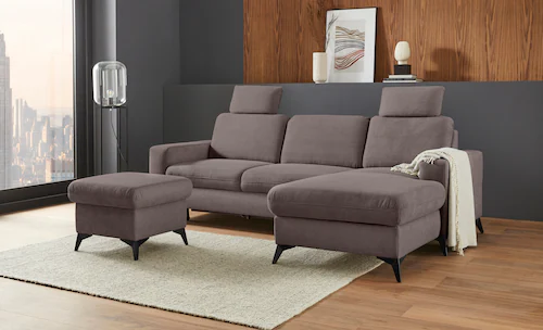 Places of Style Ecksofa "Lolland L-Form", Wahlweise mit Bettfunktion und Be günstig online kaufen