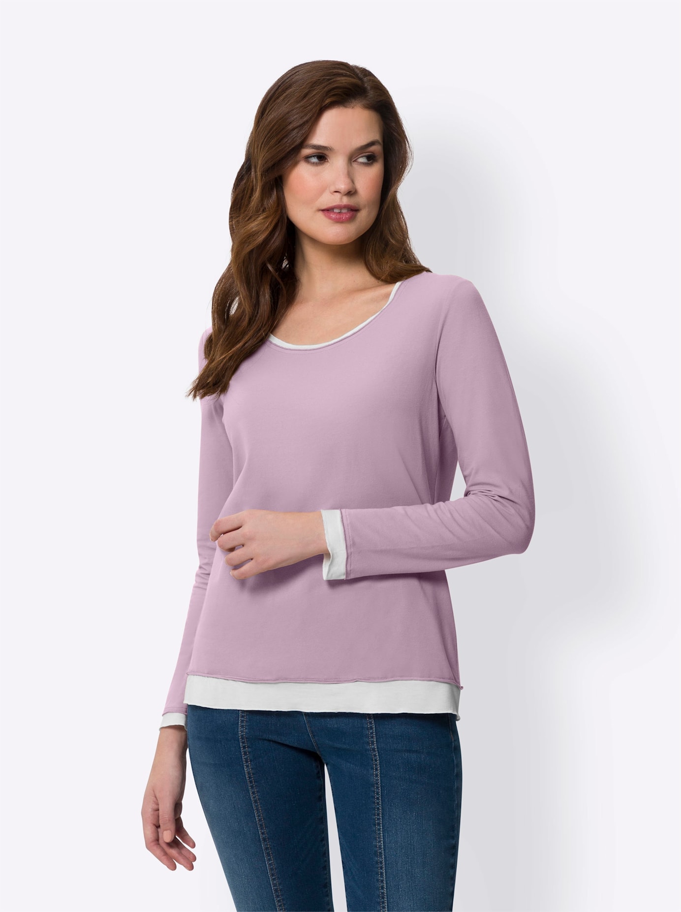 heine Langarmshirt "T-Shirt", (1 tlg.) günstig online kaufen