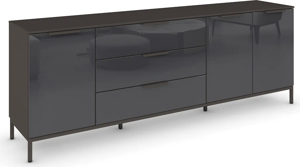 rauch Kombikommode "Kommode Türkommode Sideboard Kombikommode FLIPP mit Gla günstig online kaufen