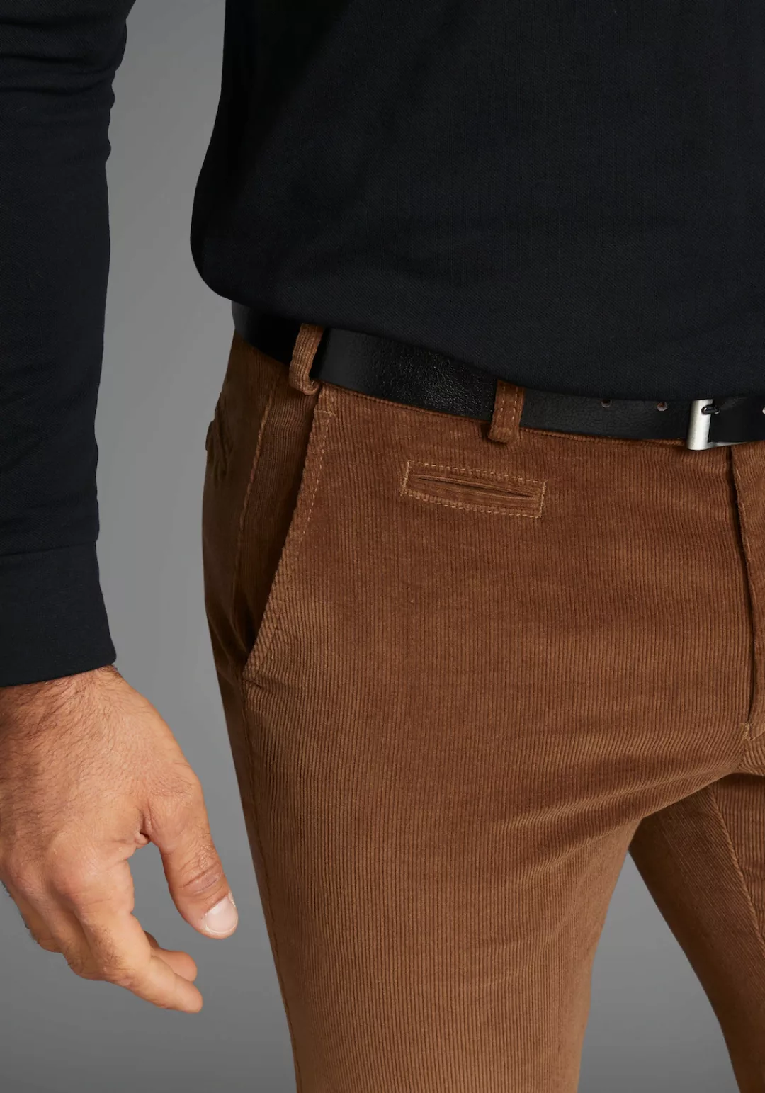 Mans World Dehnbund-Hose "aus Cord", mit Stretchbund günstig online kaufen