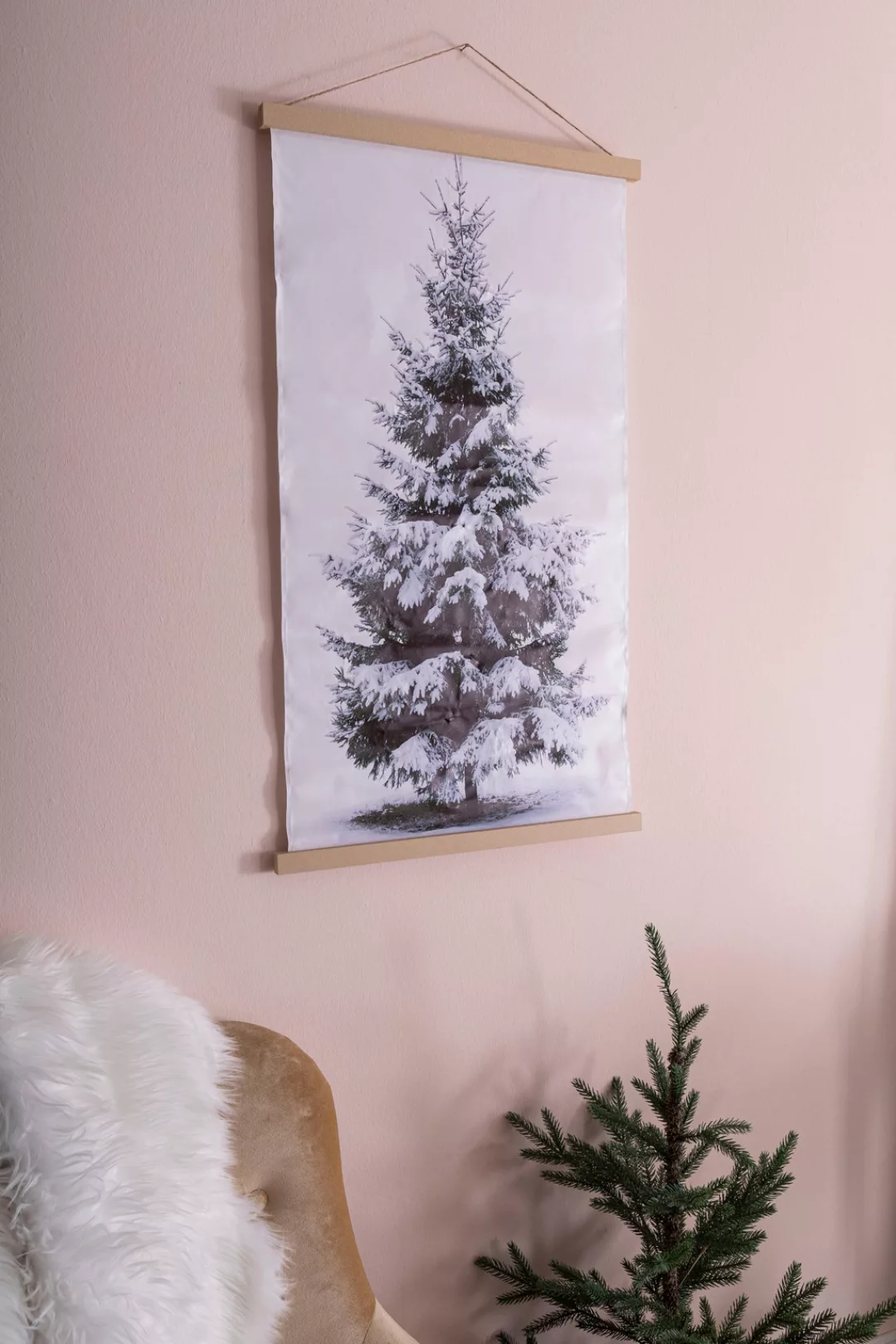 Myflair Möbel & Accessoires LED-Bild "Wandbehang Tannenbaum, mit LED-Beleuc günstig online kaufen