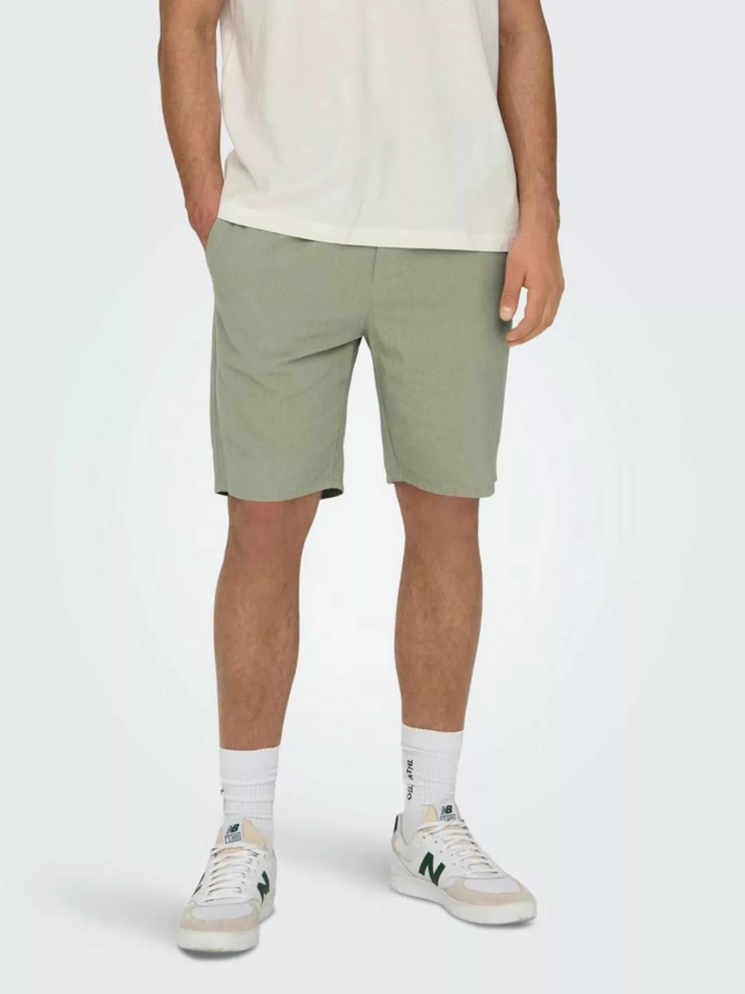 ONLY & SONS Chinoshorts Leichte Stoff Shorts Bermuda Hose ONSLINUS 5058 in günstig online kaufen