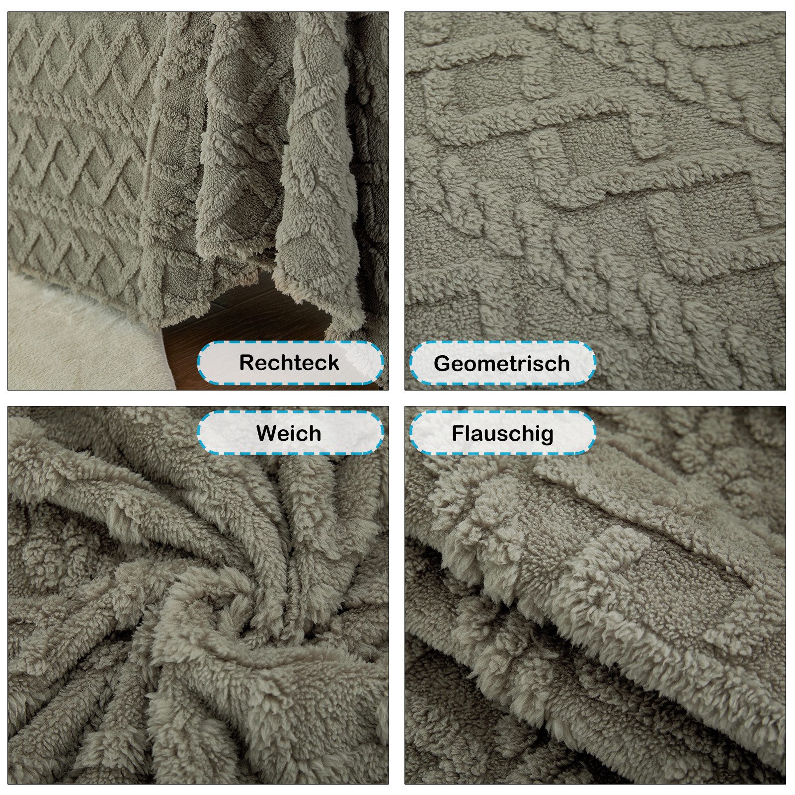 Rosnek Sofaschoner Plüsch Sofa Überzug Sofabezug günstig online kaufen