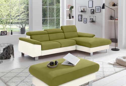 COTTA Polstergarnitur »Komaris L-Form«, (Set), Set bestehend aus: Ecksofa m günstig online kaufen
