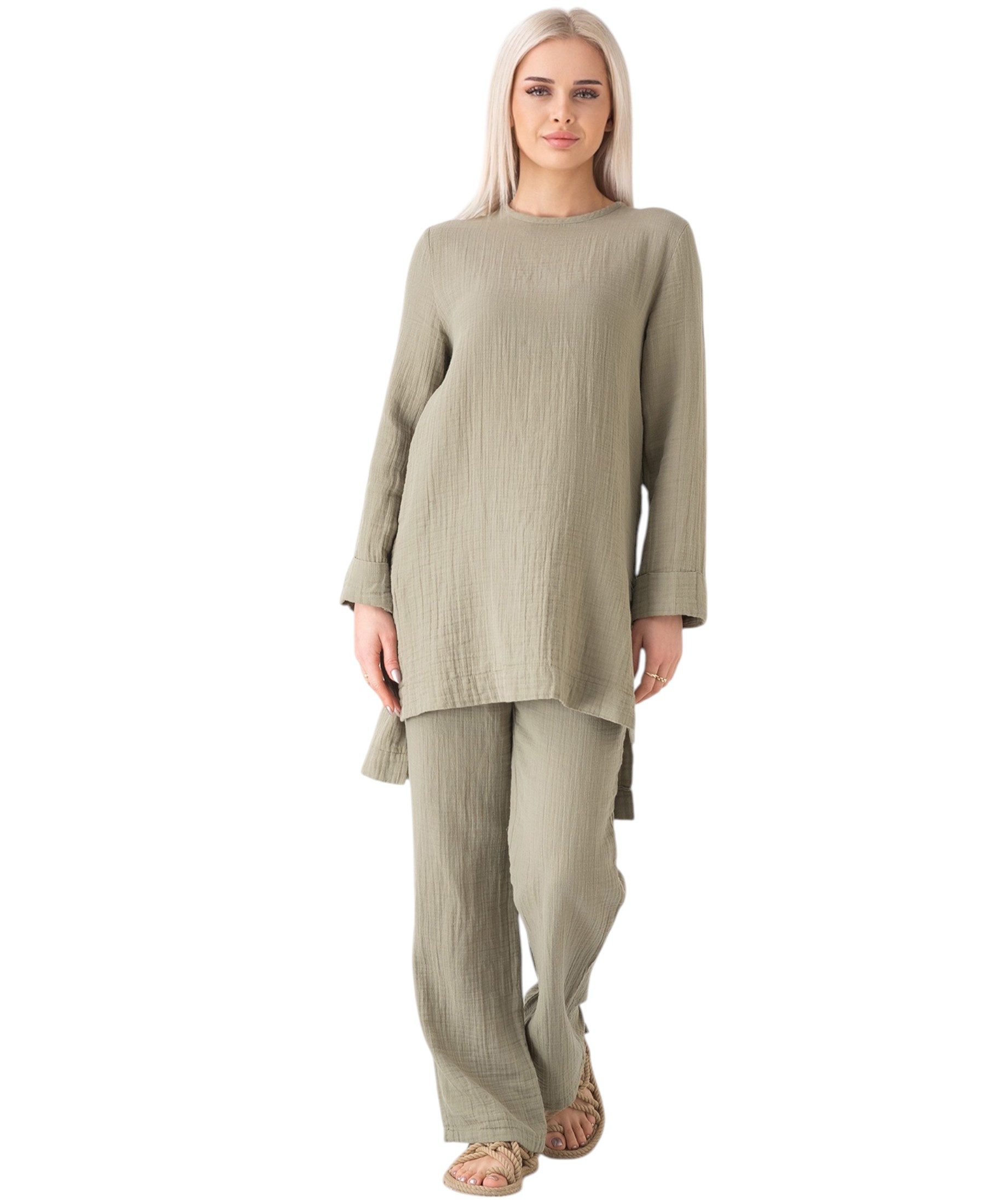 WENOR Hosenanzug Hosenanzug Tunika Set aus günstig online kaufen