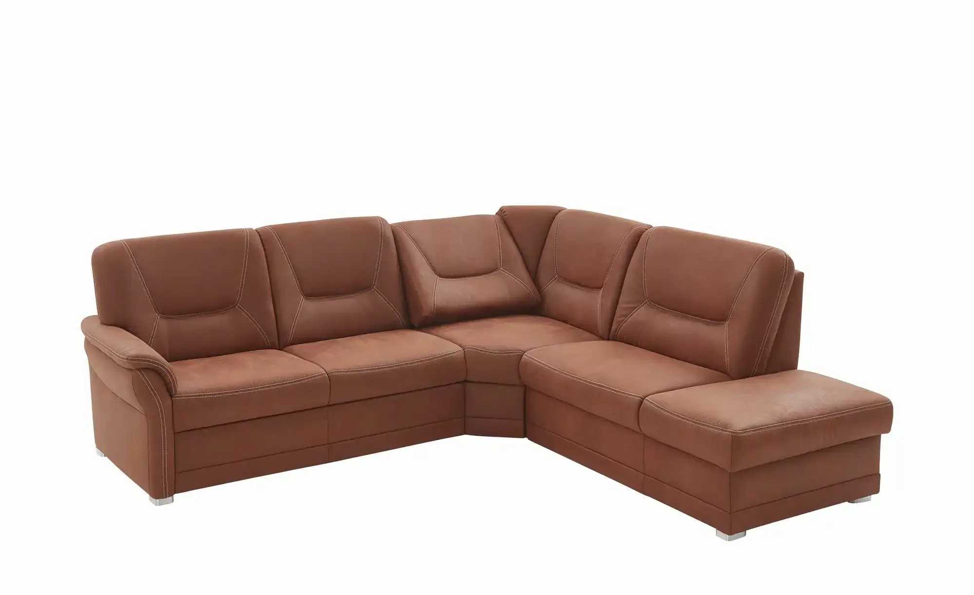 meinSofa Ecksofa aus Mikrofaser Edda ¦ braun ¦ Maße (cm): B: 253 H: 96 T: 2 günstig online kaufen