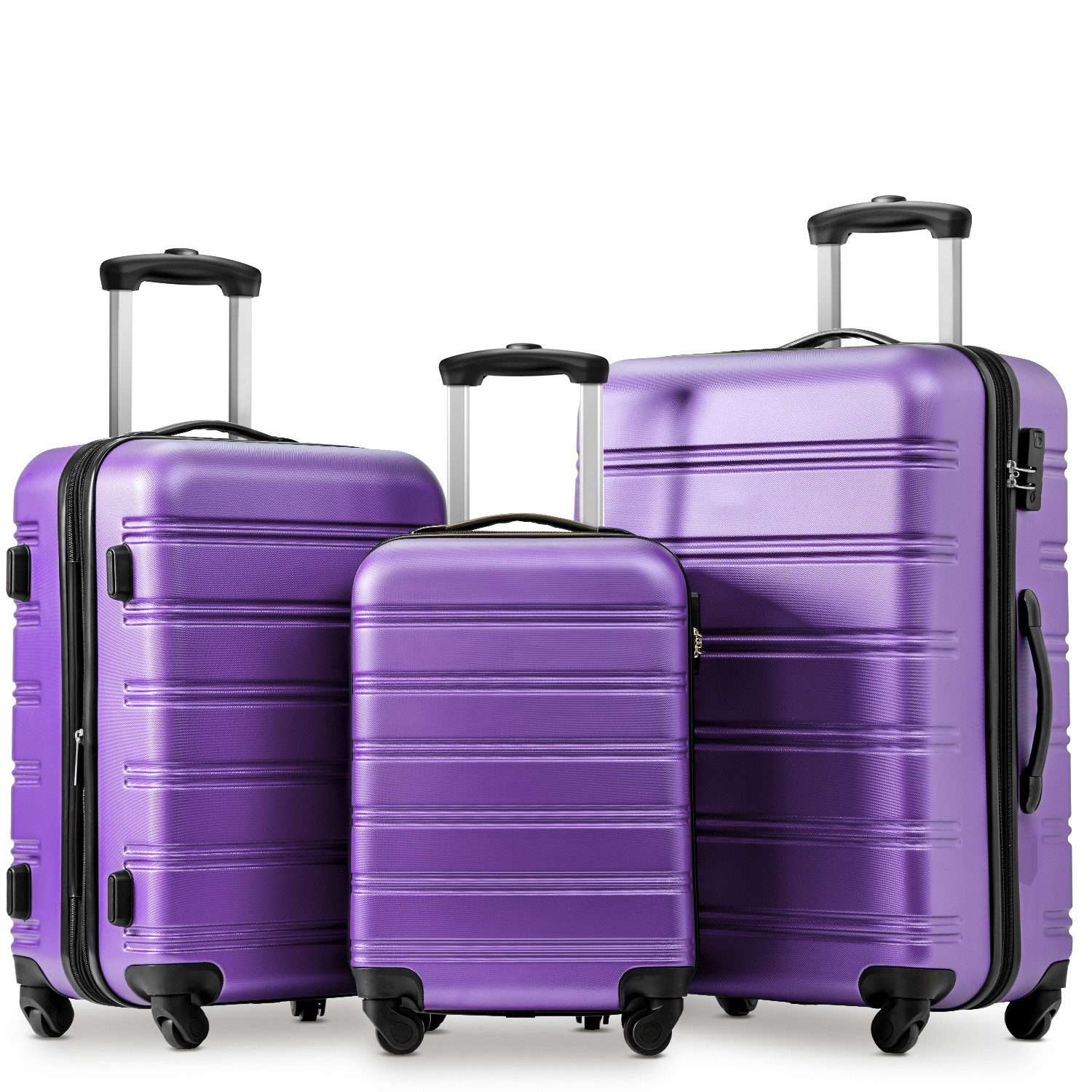 Flieks Hartschalen-Trolley, 4 Rollen, Hartschalenkoffer Handgepäck-Trolley günstig online kaufen