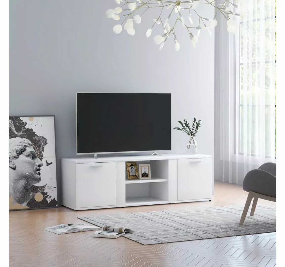 vidaXL TV-Schrank vidaXL TV-Schrank Weiß 120x34x37 cm Holzwerkstoff günstig online kaufen