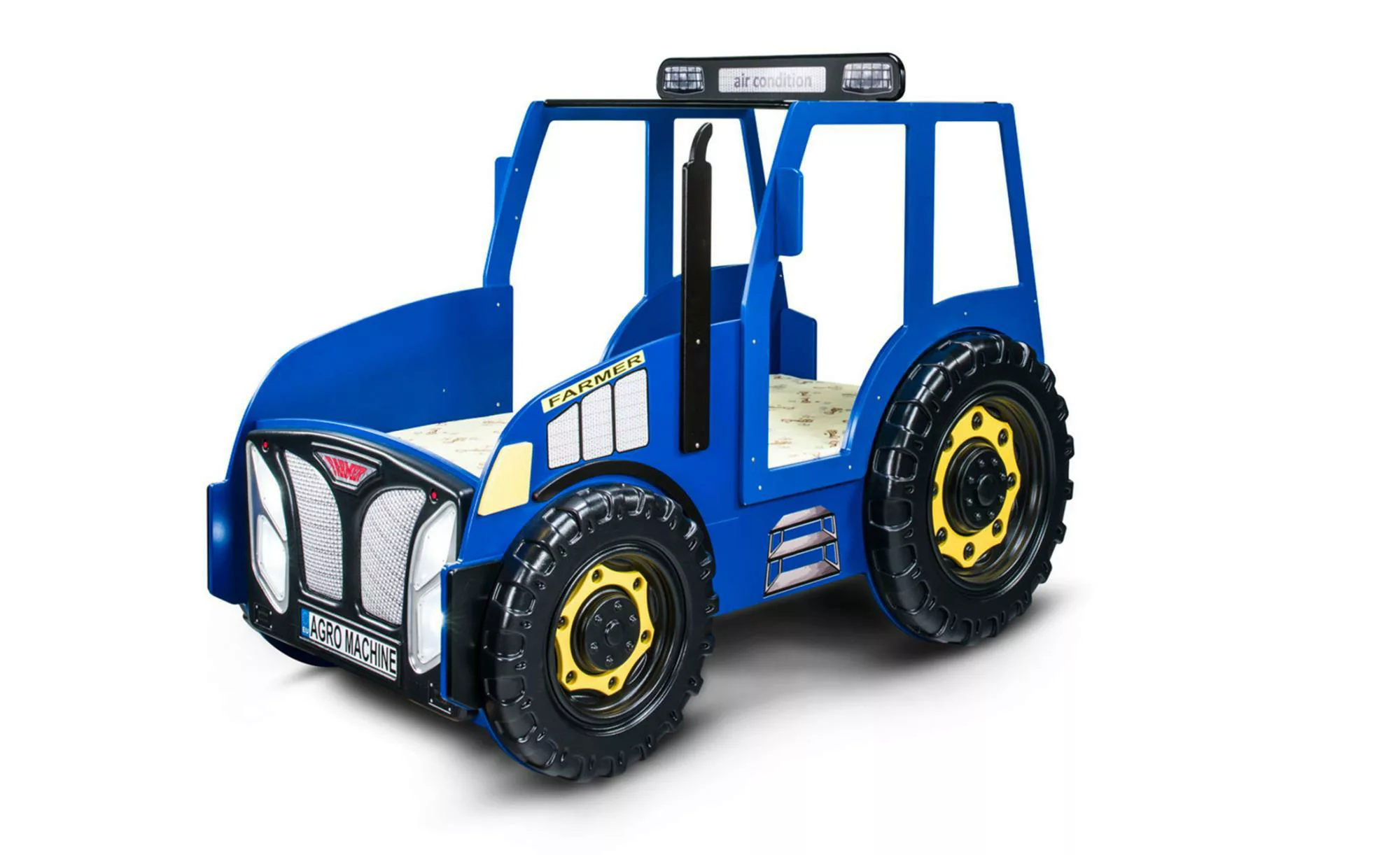 Autobett Traktor   ¦ blau ¦ Maße (cm): B: 111 H: 145 Kindermöbel > Kinderbe günstig online kaufen