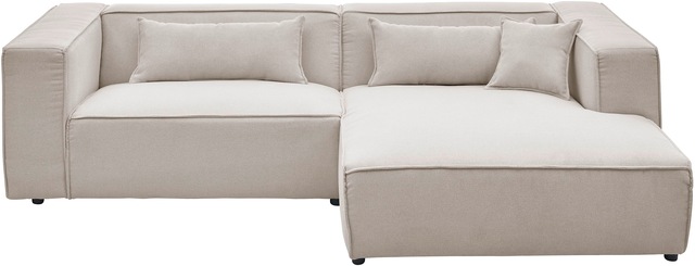 LeGer Home by Lena Gercke Ecksofa »PIARA mit Kedernaht in Cord oder Leineno günstig online kaufen