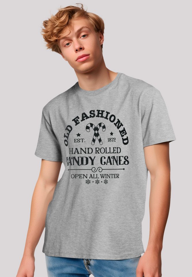 F4NT4STIC T-Shirt Cany Canes Retro Weihnachts Sign Premium Qualität günstig online kaufen