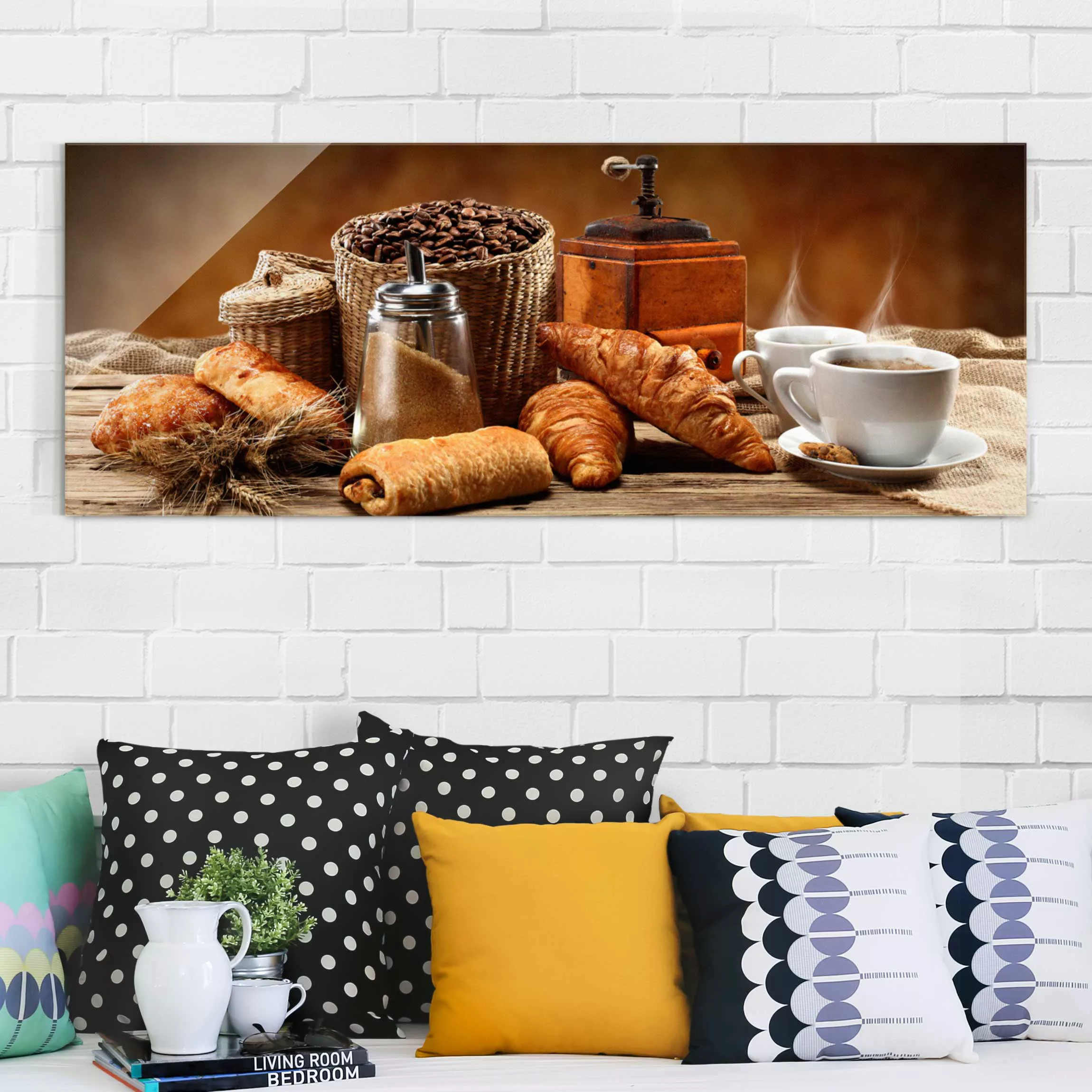 Glasbild Küche - Panorama Frühstückstisch günstig online kaufen