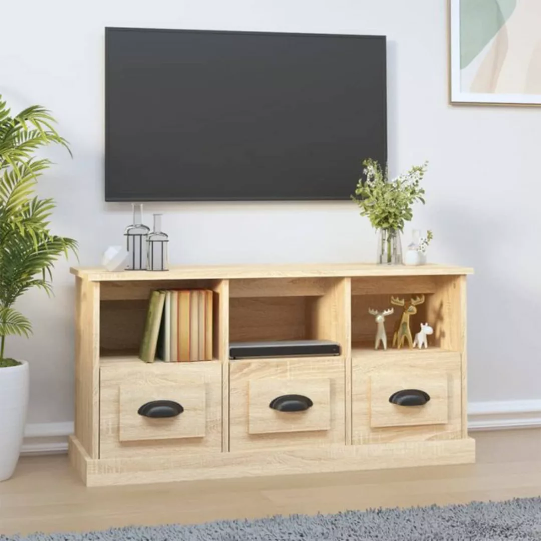 vidaXL TV-Schrank TV-Schrank Sonoma-Eiche 100x35x50 cm Spanplatte günstig online kaufen