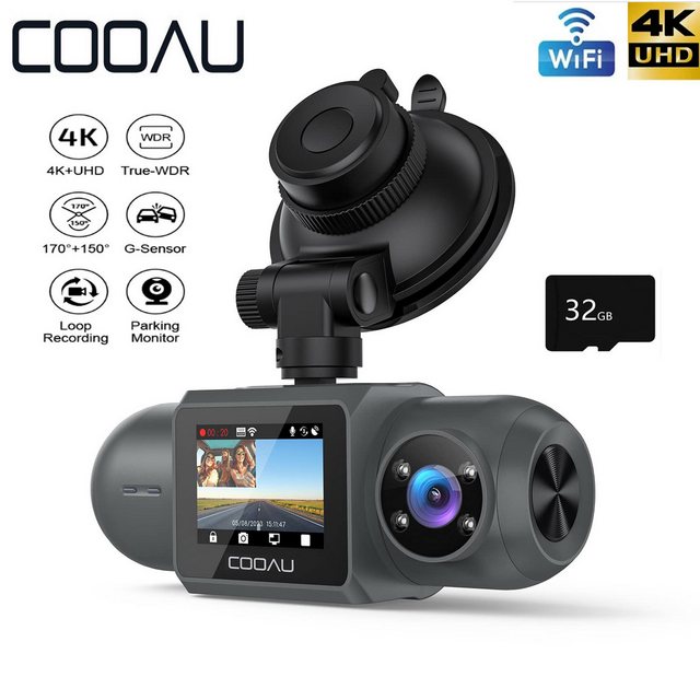 COOAU Dashcam Auto,4K+1440P+1080P Autokamera,mit 1.5 TFT LCD Bildschirm Das günstig online kaufen