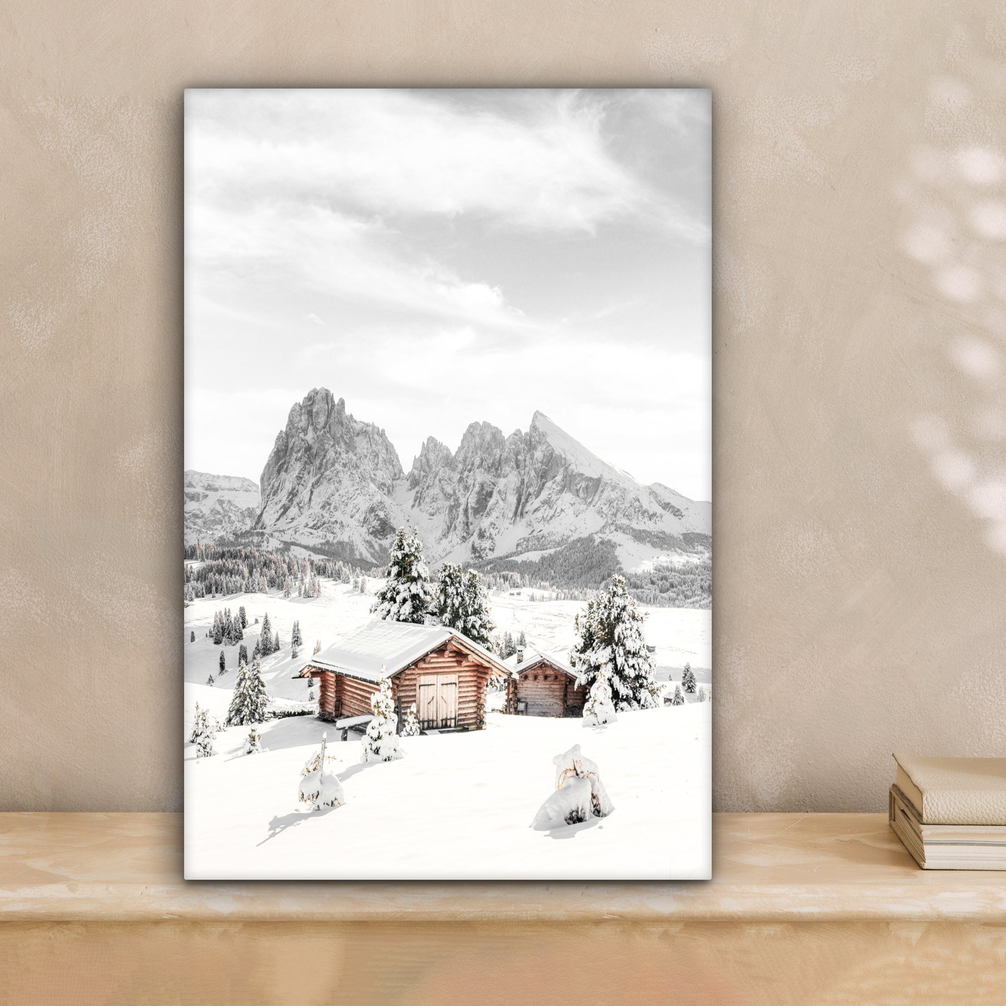 OneMillionCanvasses® Leinwandbild Winter - Berge - günstig online kaufen