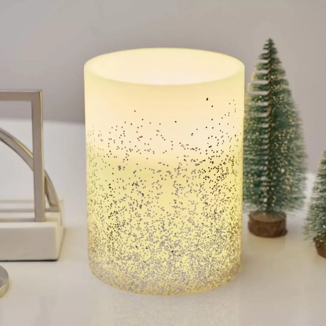 Pauleen Glowing Glitter BIG Candle LED-Kerze Wachs günstig online kaufen