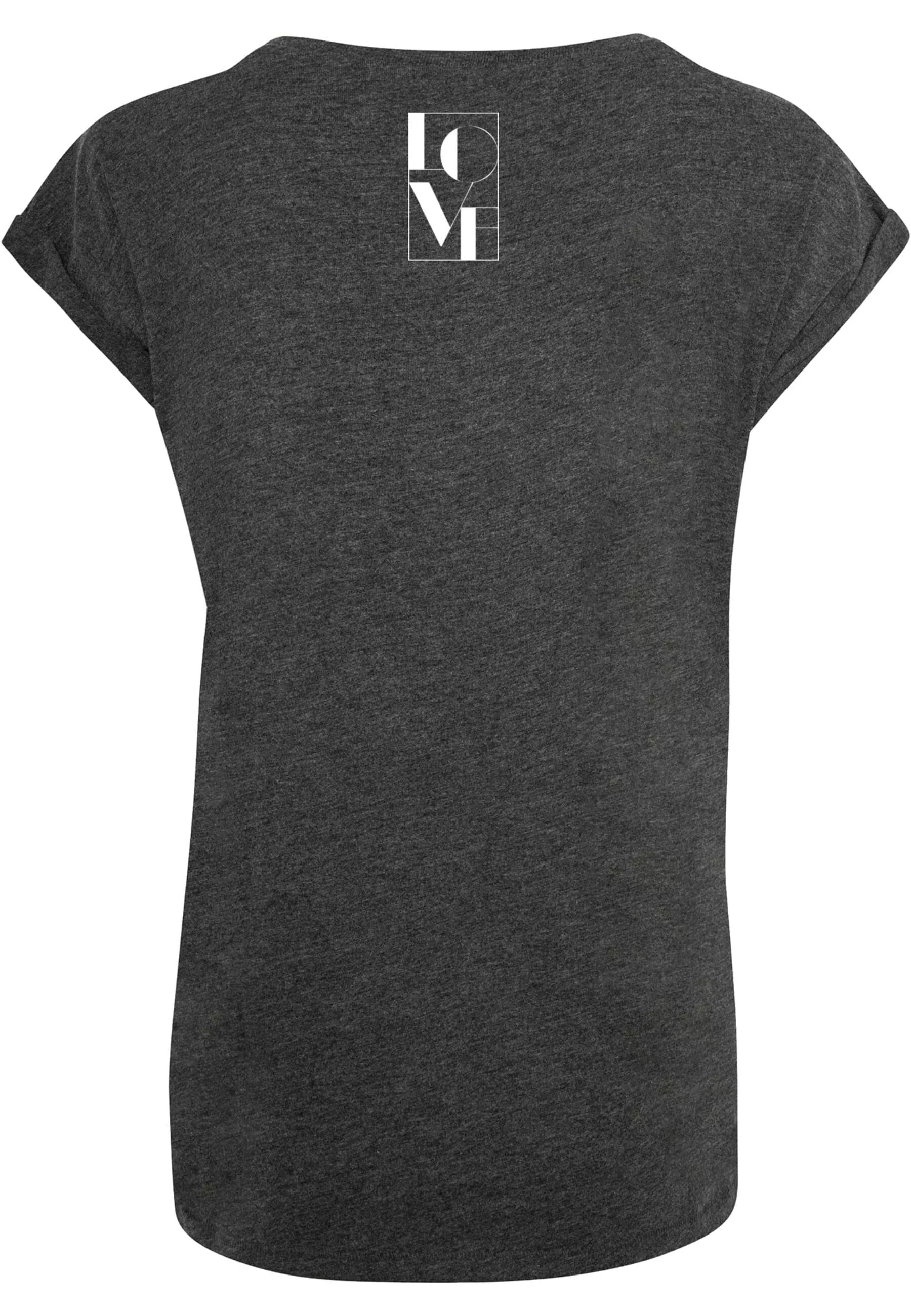 Merchcode T-Shirt "Merchcode Damen Ladies Love Extended Shoulder Tee" günstig online kaufen