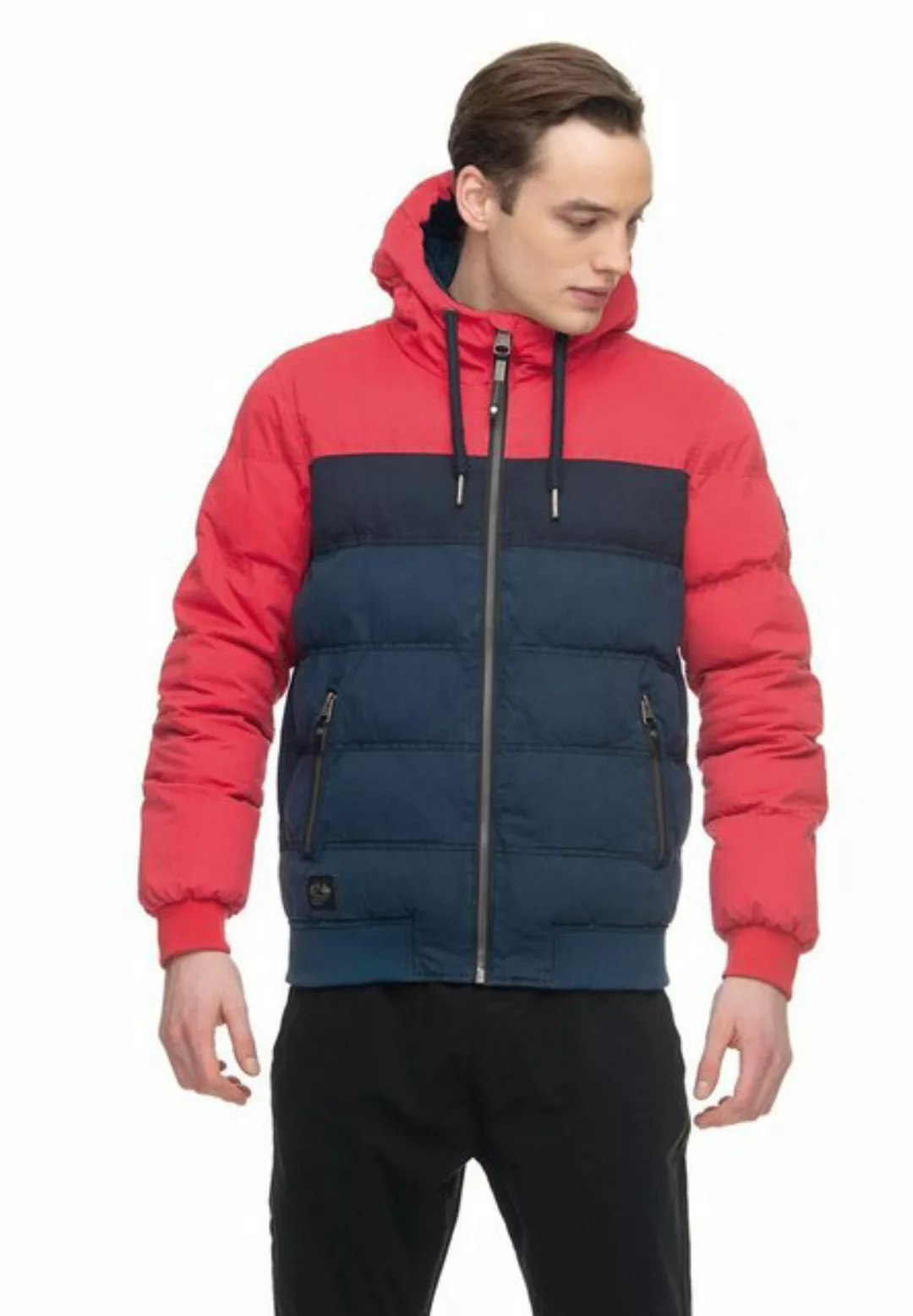 Ragwear Kurzjacke Ragwear Jacke Herren ECTOR 1922-60008 Rot Red Navy 4000 günstig online kaufen