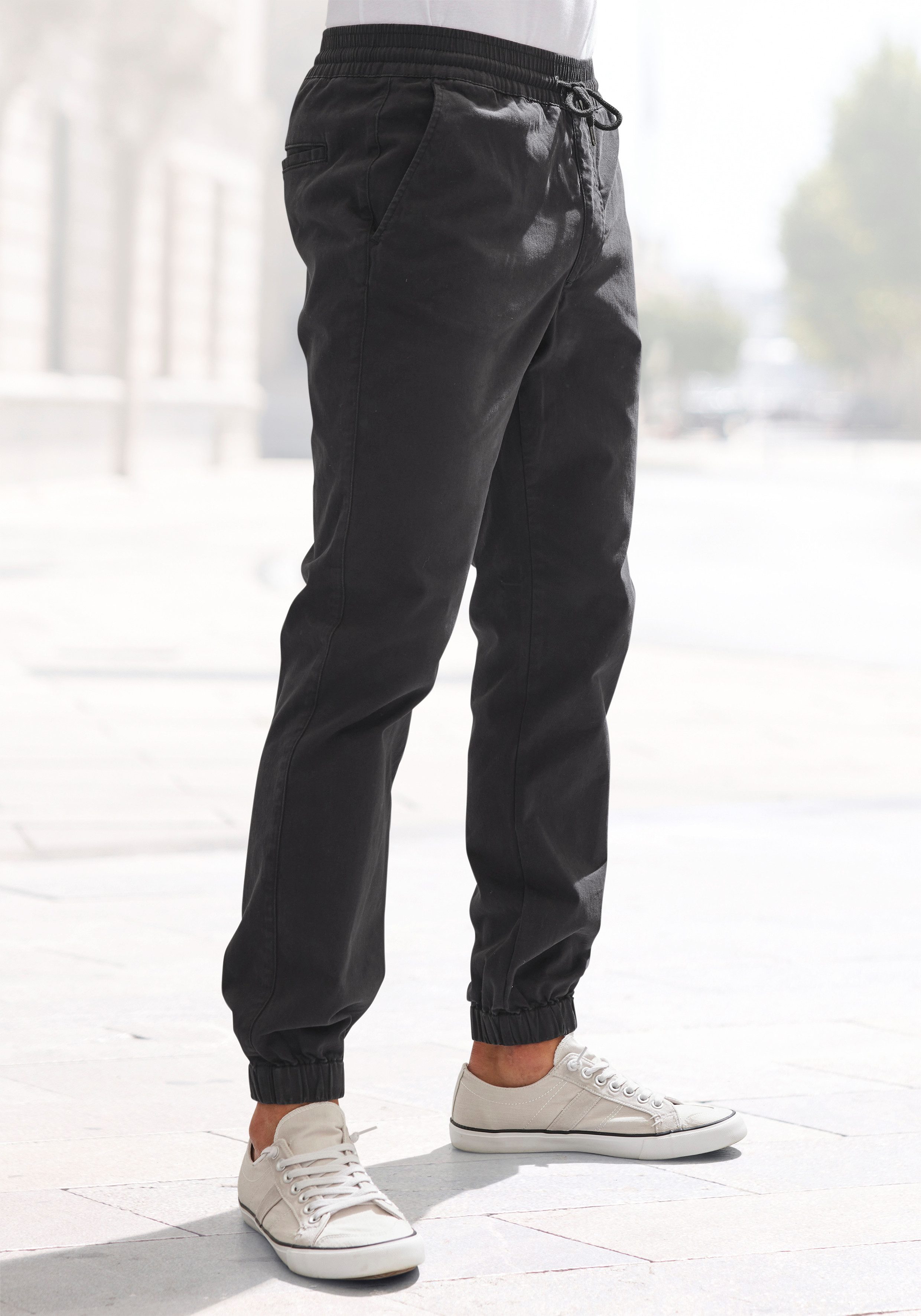 John Devin Jogger Pants "Jogg Pants", aus elastischer Baumwoll-Qualität günstig online kaufen