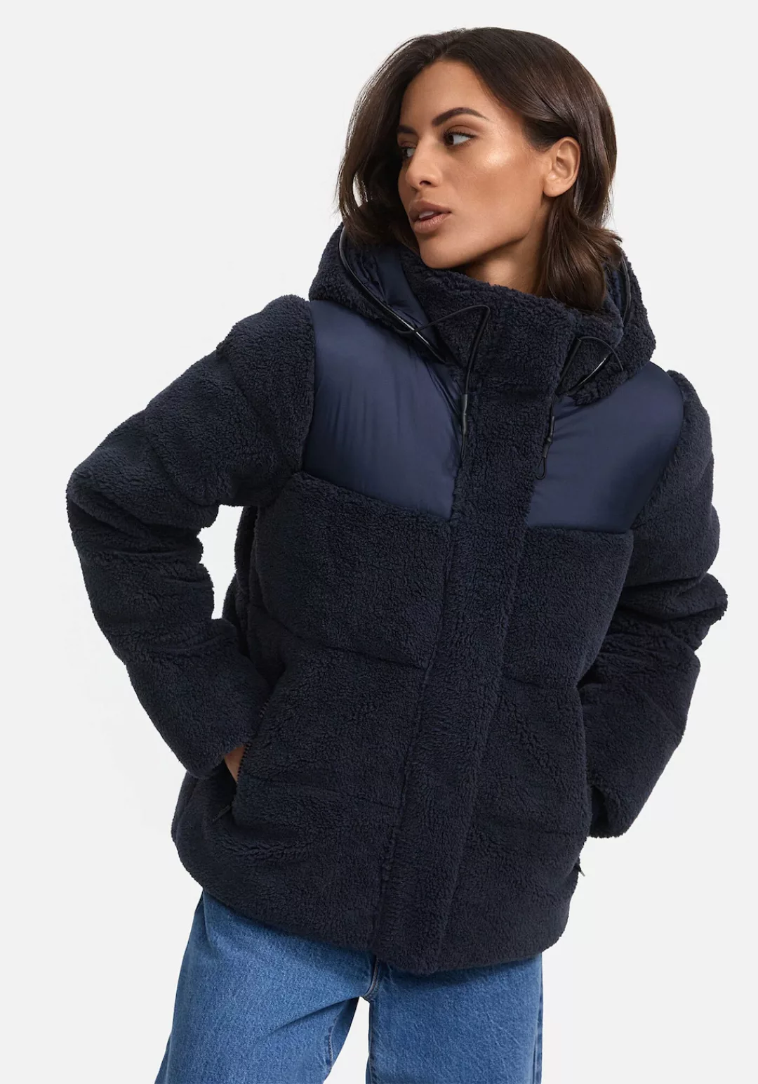 Marikoo Winterjacke "Kaguraa", warme Teddyfell Sherpa Jacke günstig online kaufen