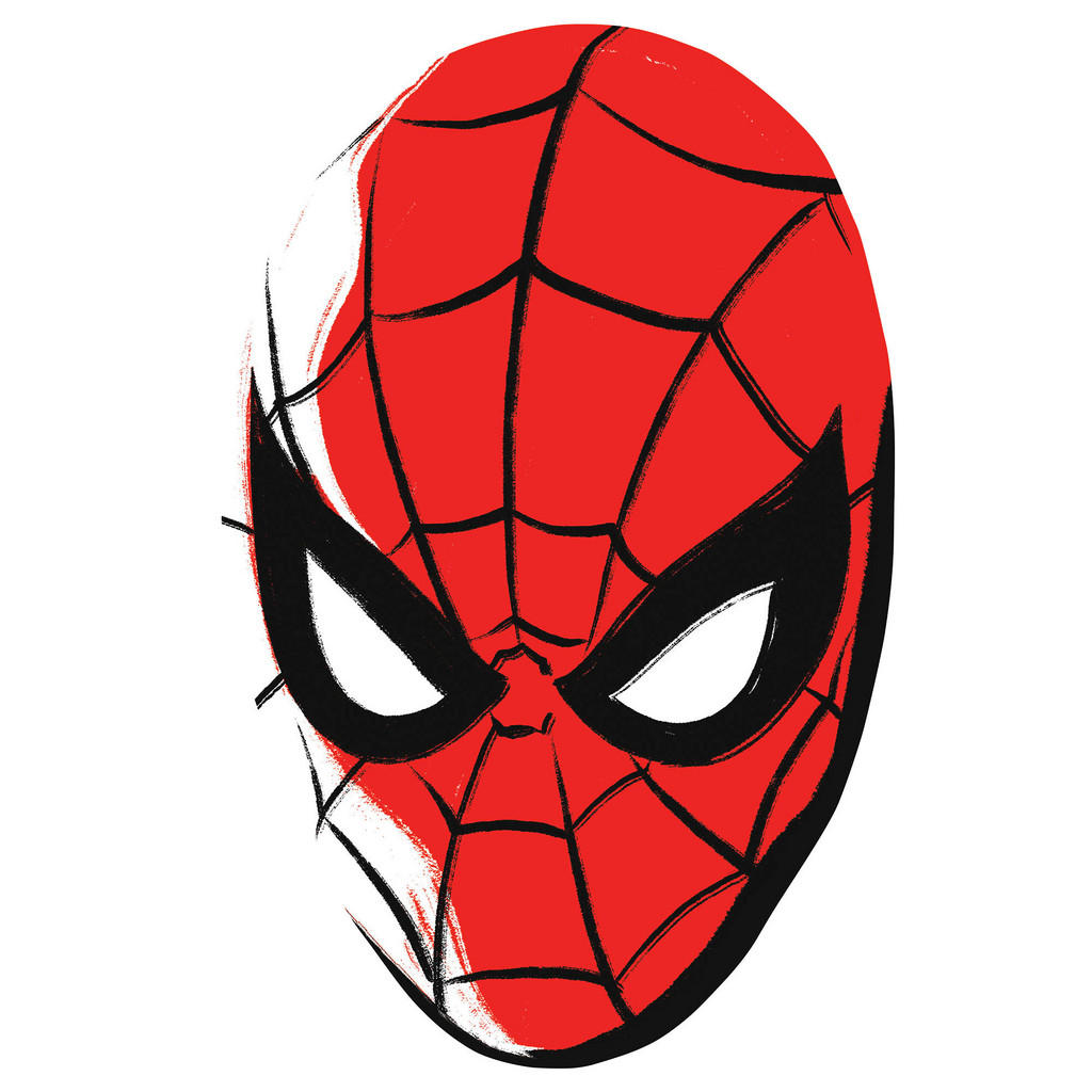 Komar Wandtattoo "Spider-Man Headshot - Größe 125 x 125 cm", (1 St.), rund günstig online kaufen