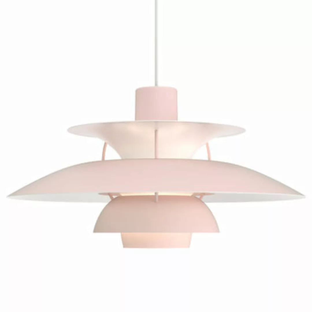 Pendelleuchte PH 5 Pastels metall rosa / Ø 50 cm - Poul Henningsen, 1958 - günstig online kaufen