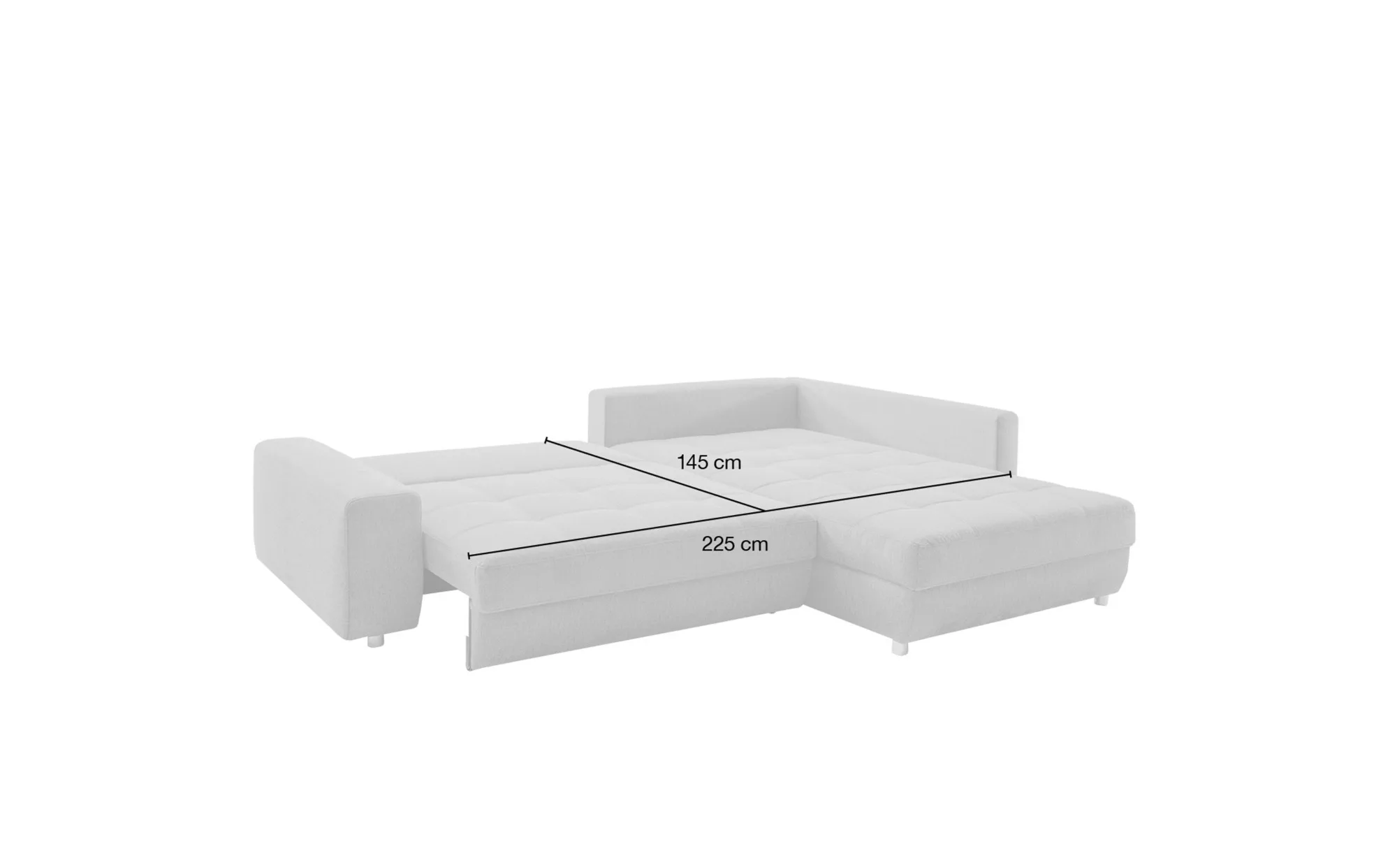 bobb Ecksofa  Arissa de Luxe ¦ braun ¦ Maße (cm): B: 265 H: 84 T: 209 Polst günstig online kaufen