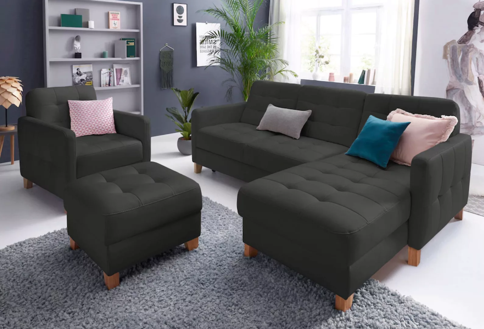 exxpo - sofa fashion Ecksofa "Elio, kompakt und komfortabel, bequem und zei günstig online kaufen