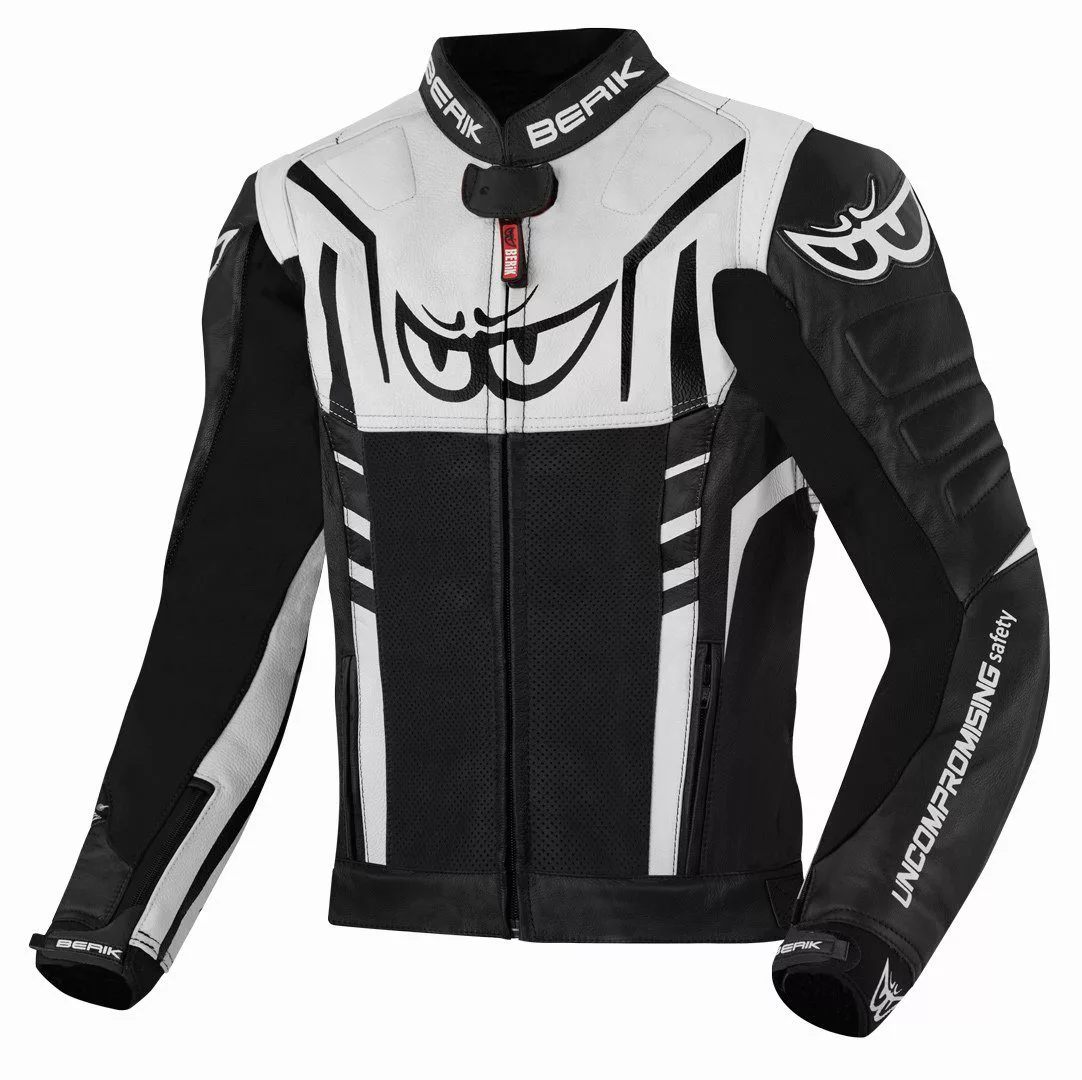 Berik Motorradjacke Striper Motorrad Lederjacke protektoren günstig online kaufen