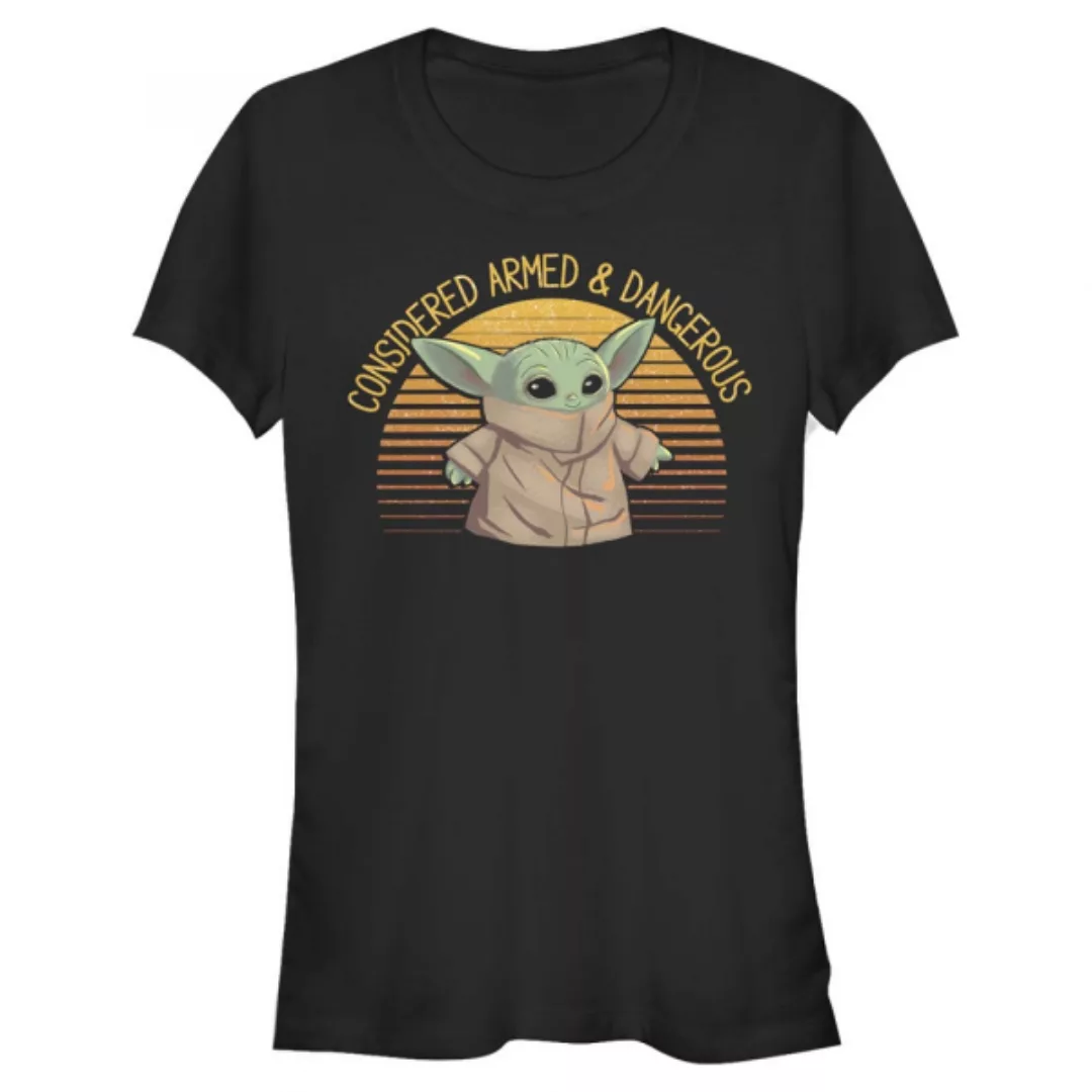 Star Wars - The Mandalorian - The Child Sunset Cute Yoda - Frauen T-Shirt günstig online kaufen