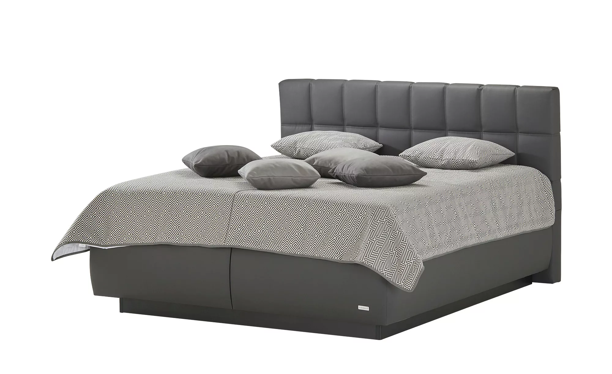 Wohnwert Polsterbett  Tauris - grau - 180 cm - Betten > Doppelbetten - Möbe günstig online kaufen