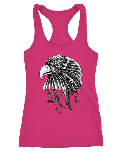 Neverless Tanktop Damen Tank-Top Adler Motiv Racerback Neverless® günstig online kaufen