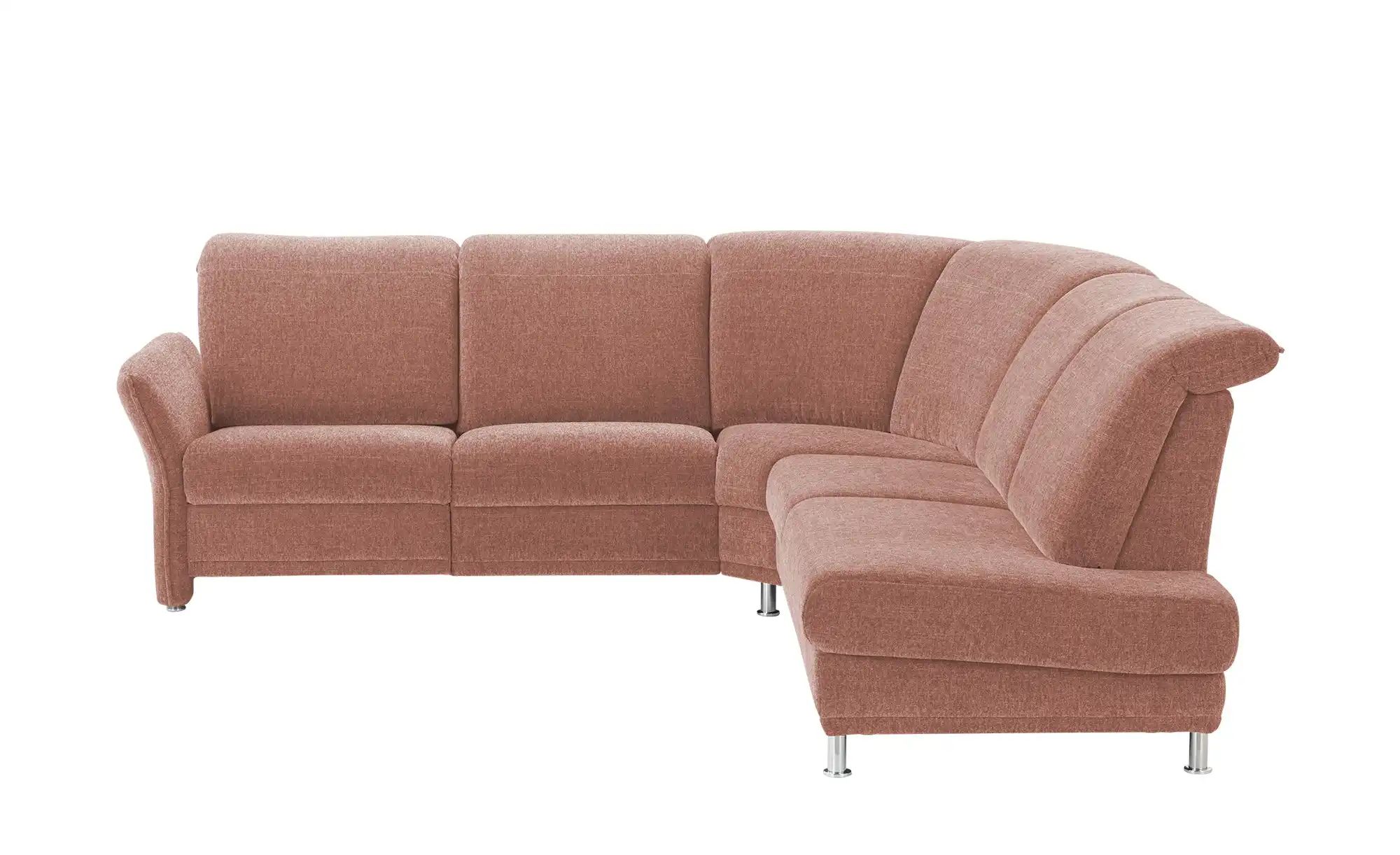 Polstermöbel Oelsa Ecksofa  Messina ¦ rosa/pink ¦ Maße (cm): B: 267 H: 92 T günstig online kaufen