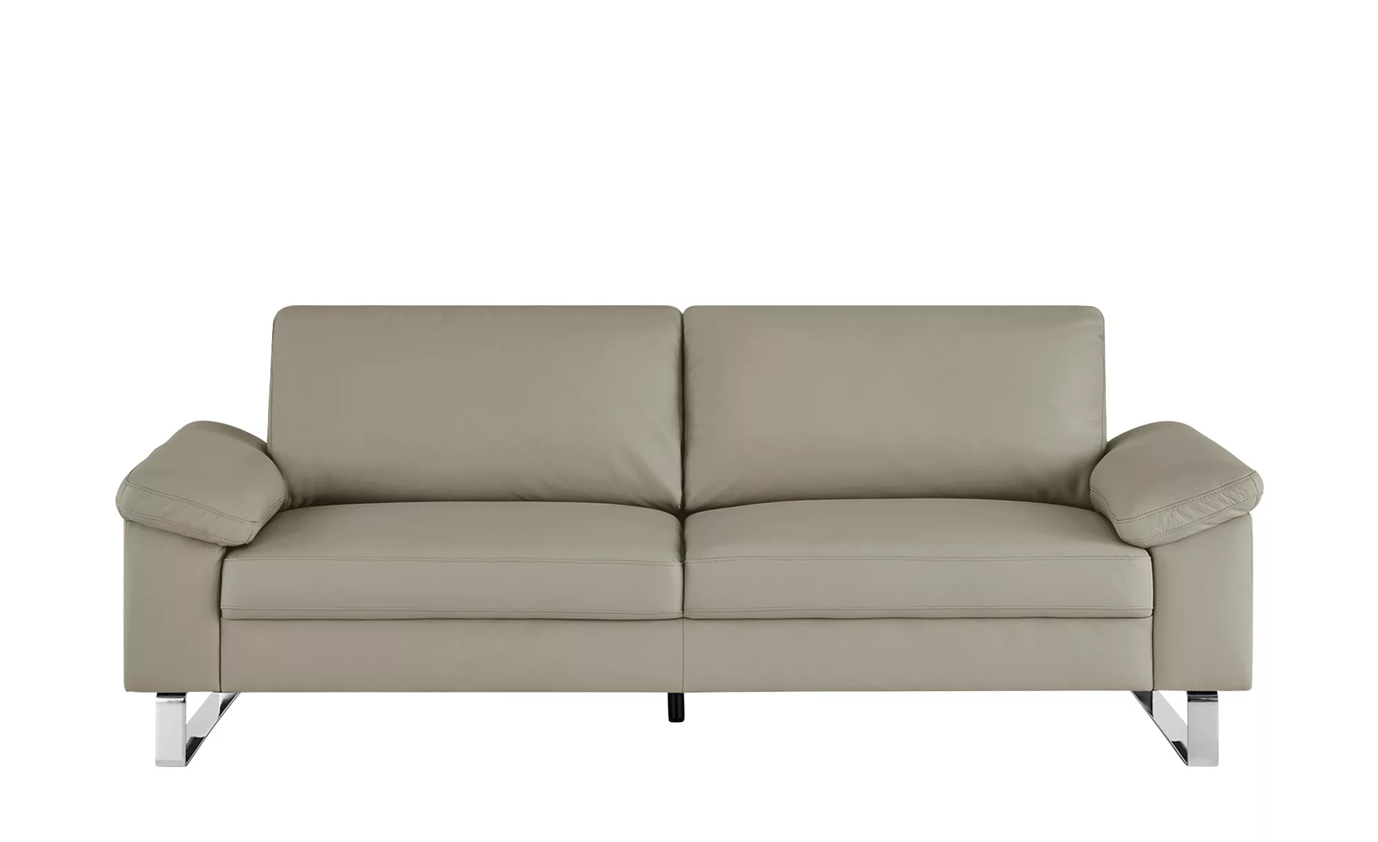 Max Schelling Ledersofa  Maximum - grau - 224 cm - 86 cm - 97 cm - Polsterm günstig online kaufen